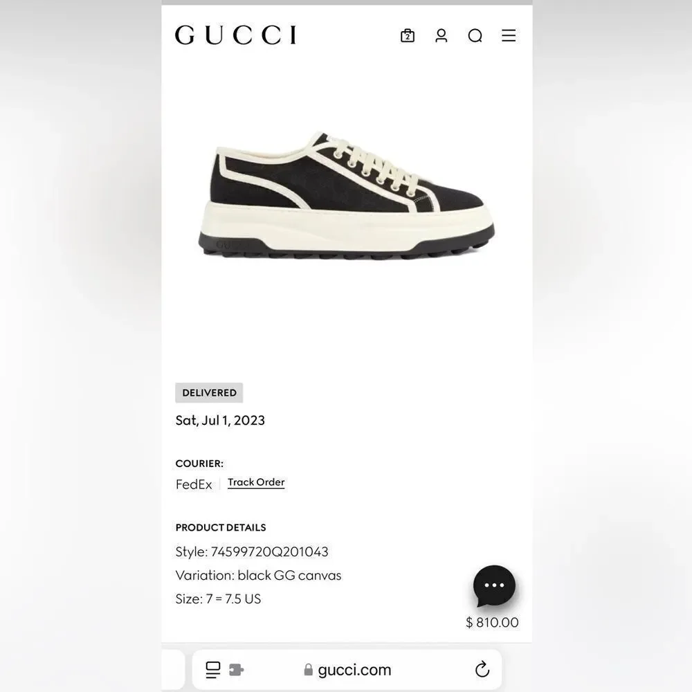 GUCCI 1977 TENNIS SNEAKER